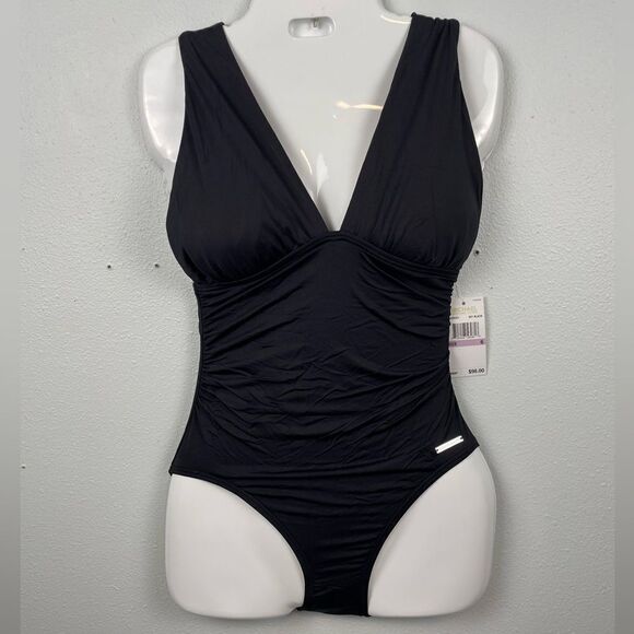 NWT MICHAEL Michael Kors One Piece Swim Suit Size 6 - Picture 1 of 4